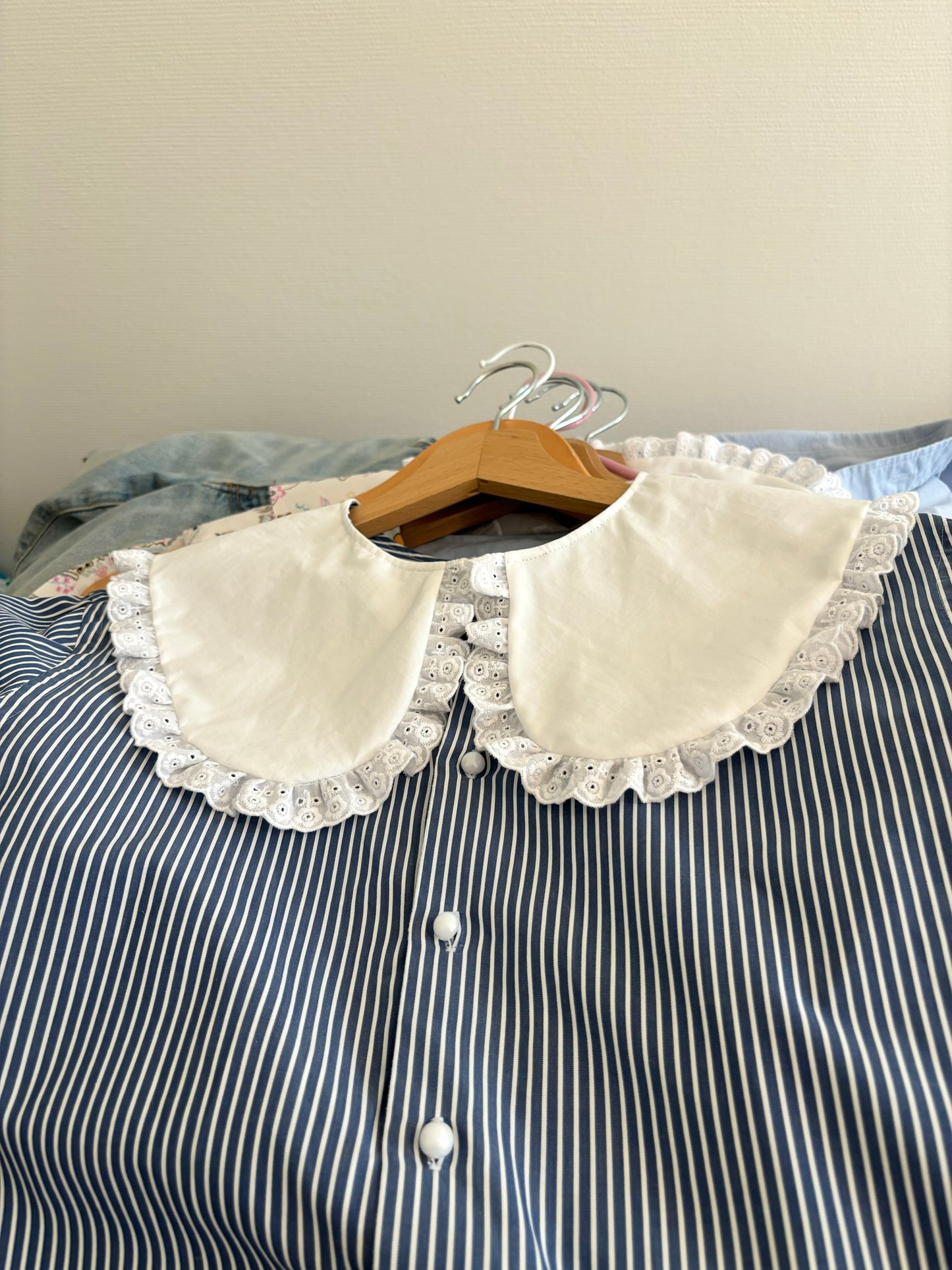 Solange col XL marine rayée
