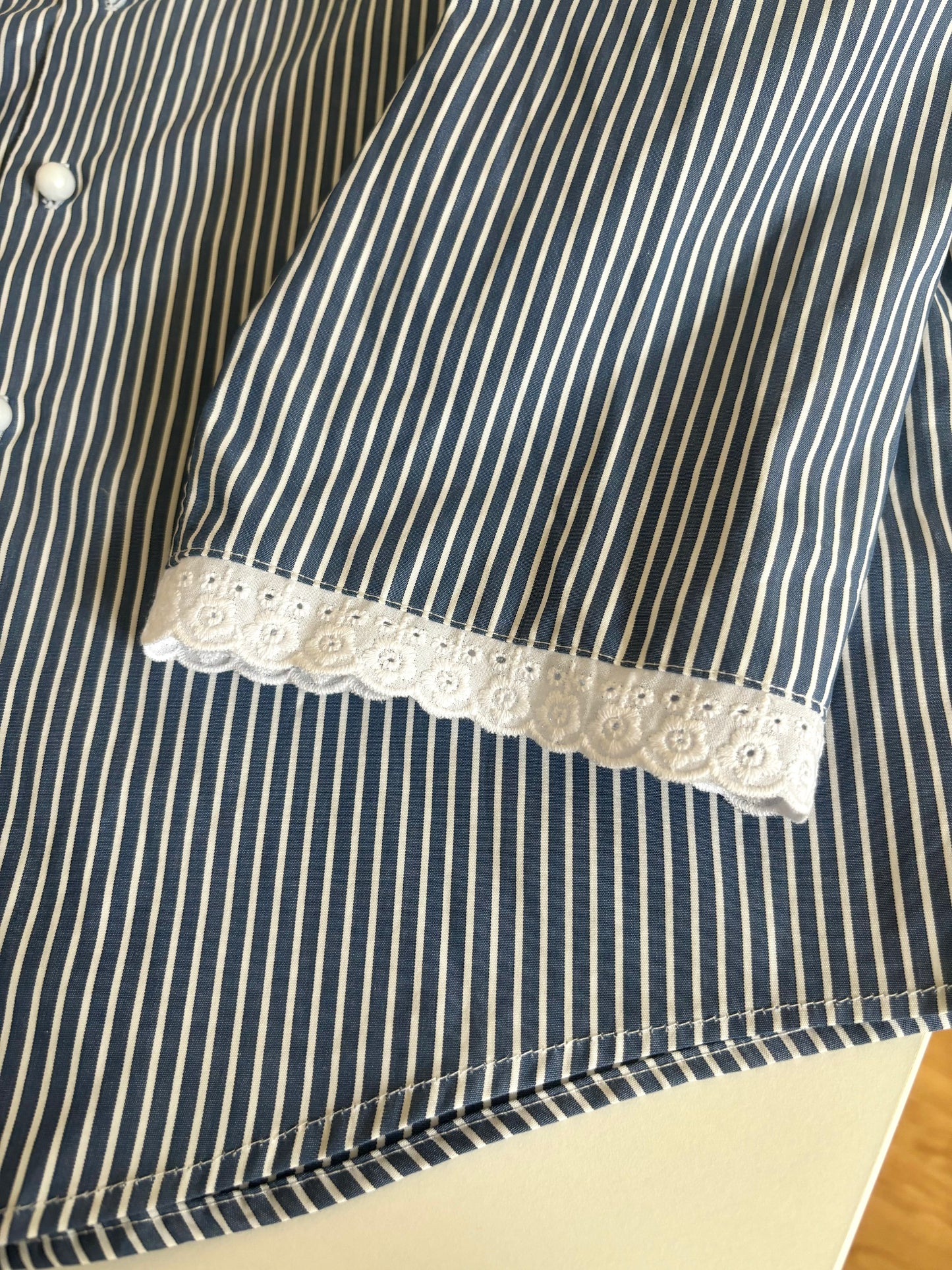 Solange col XL marine rayée