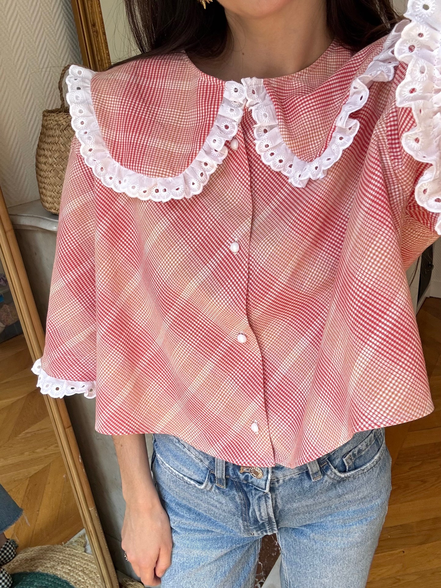 Solange col XL crop orange