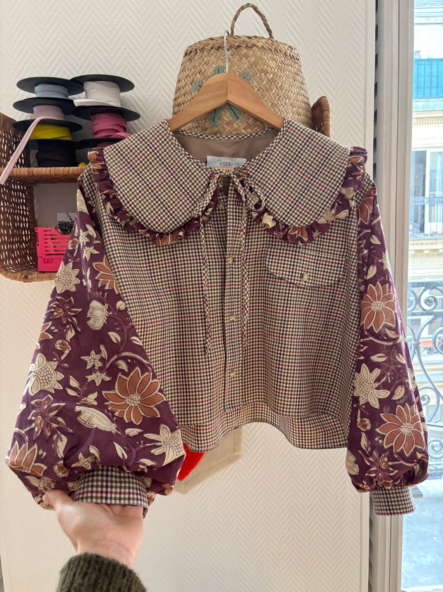 Blouse Solange col XL et manches ballon