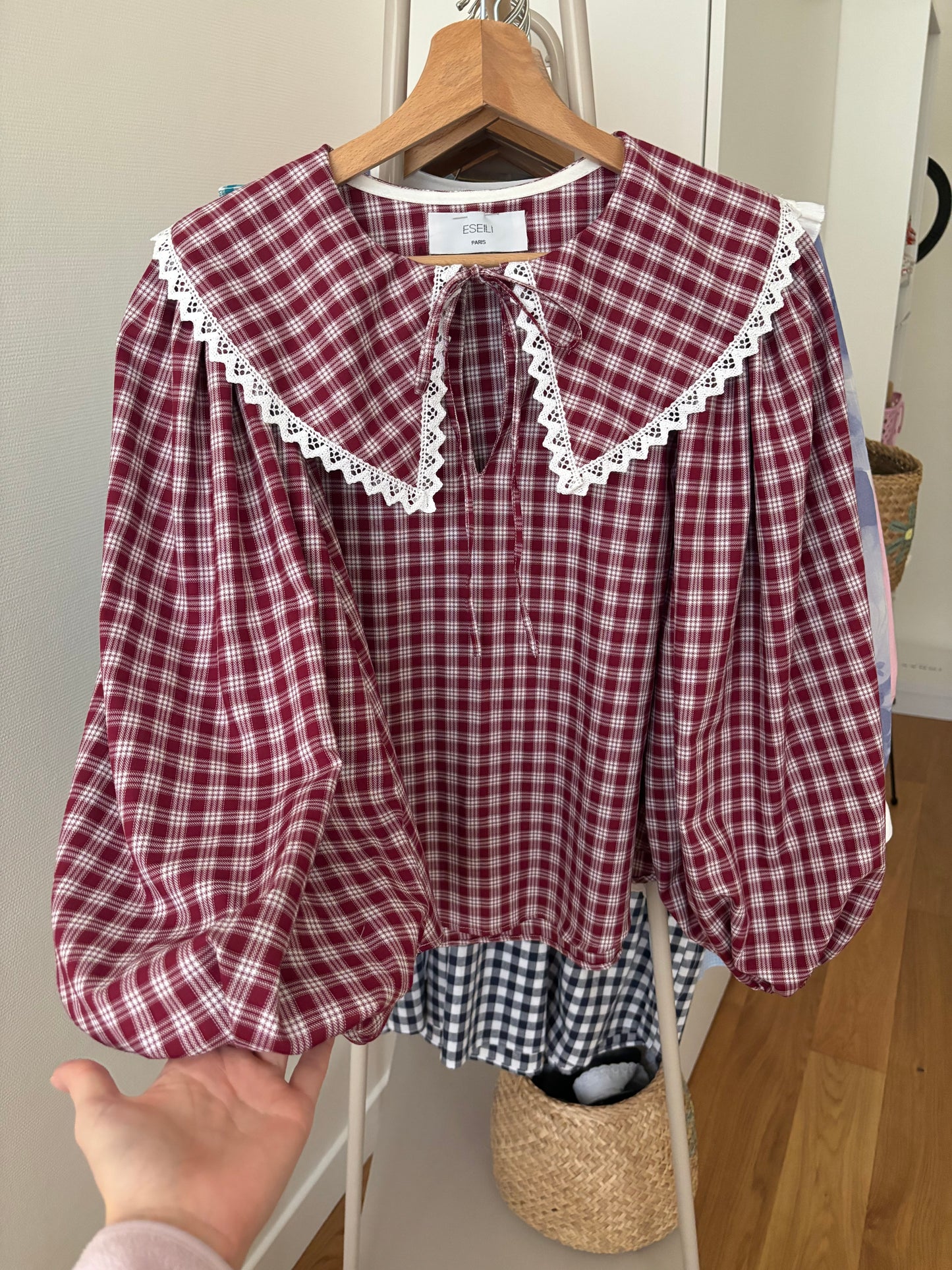 Blouse Emilie bordeaux