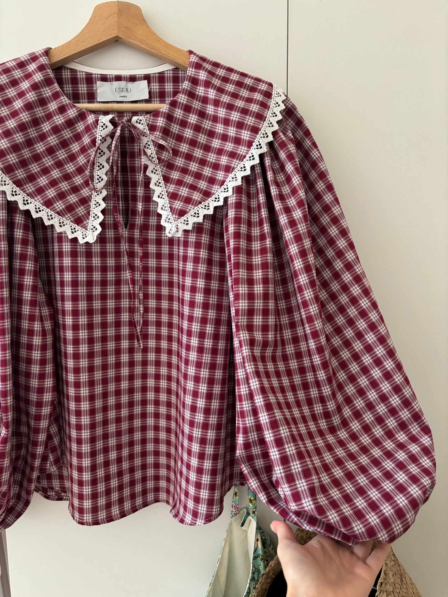 Blouse Emilie bordeaux