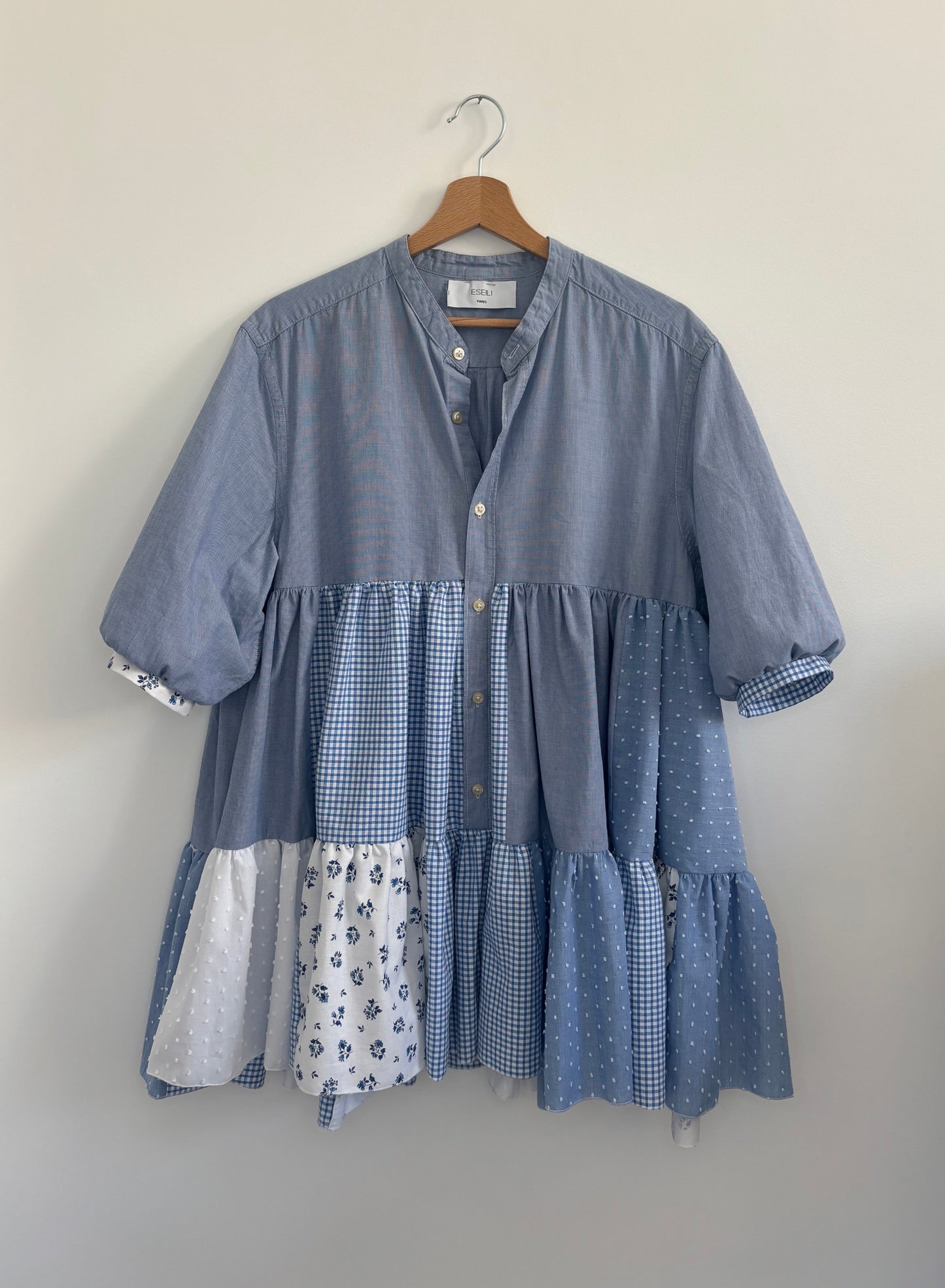 Solange robe baby doll bleue