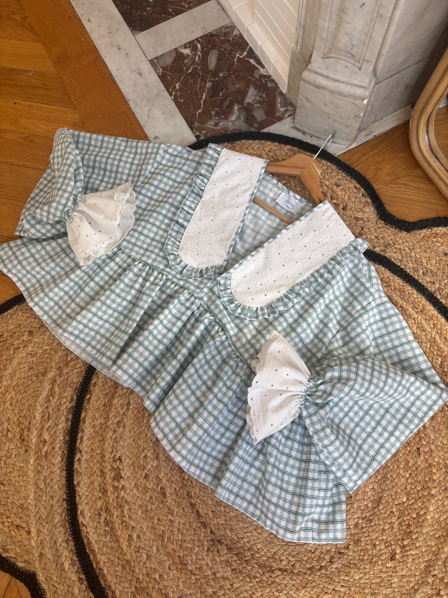 Blouse Vicky col XL (pièce à la commande)