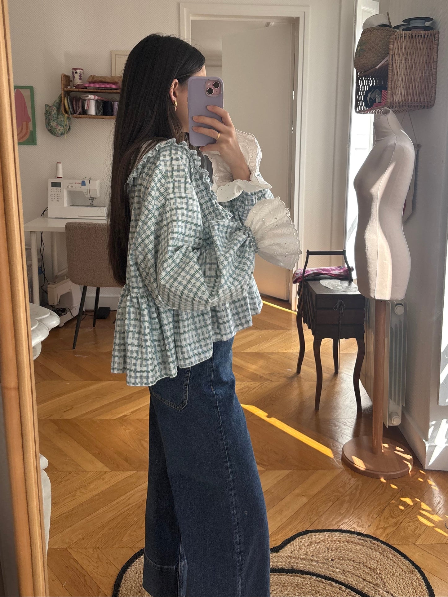 Blouse Vicky col XL (pièce à la commande)