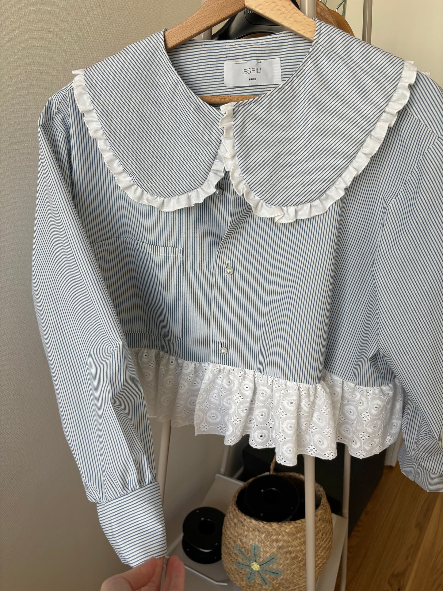 Solange col Xl et broderie anglaise