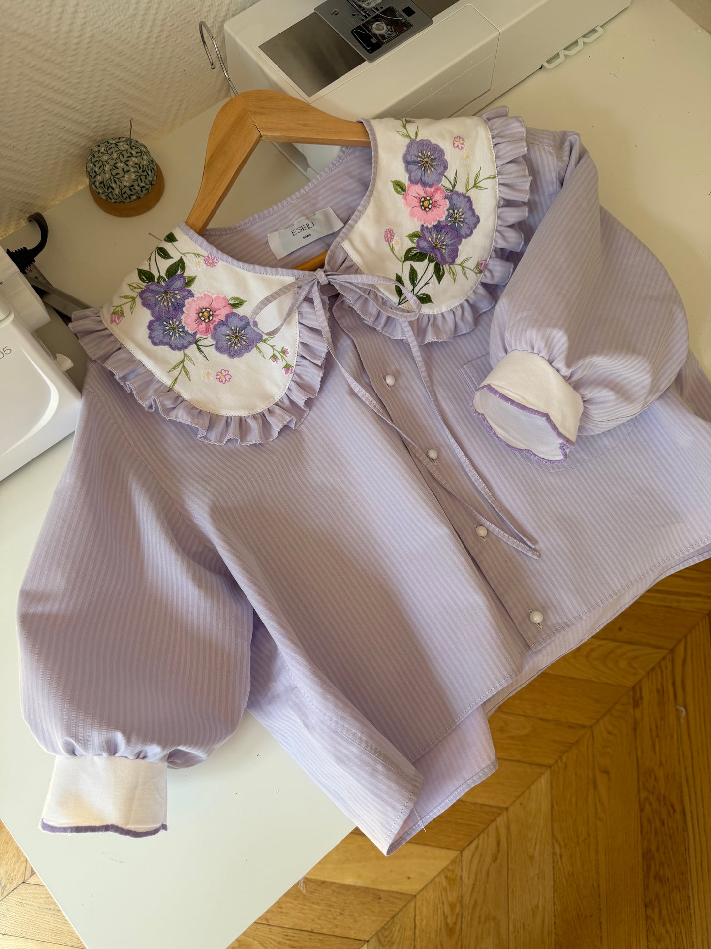 Solange col XL broderie vintage