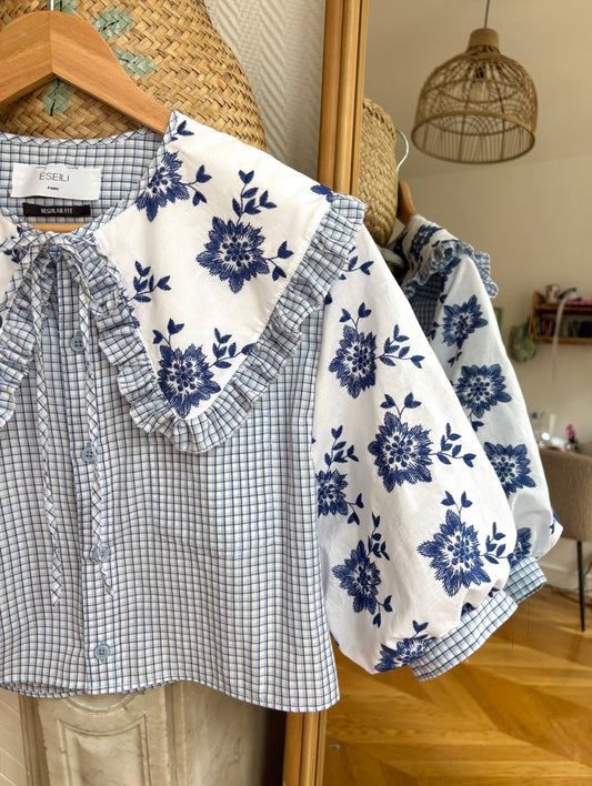 Elise col XL et broderie anglaise
