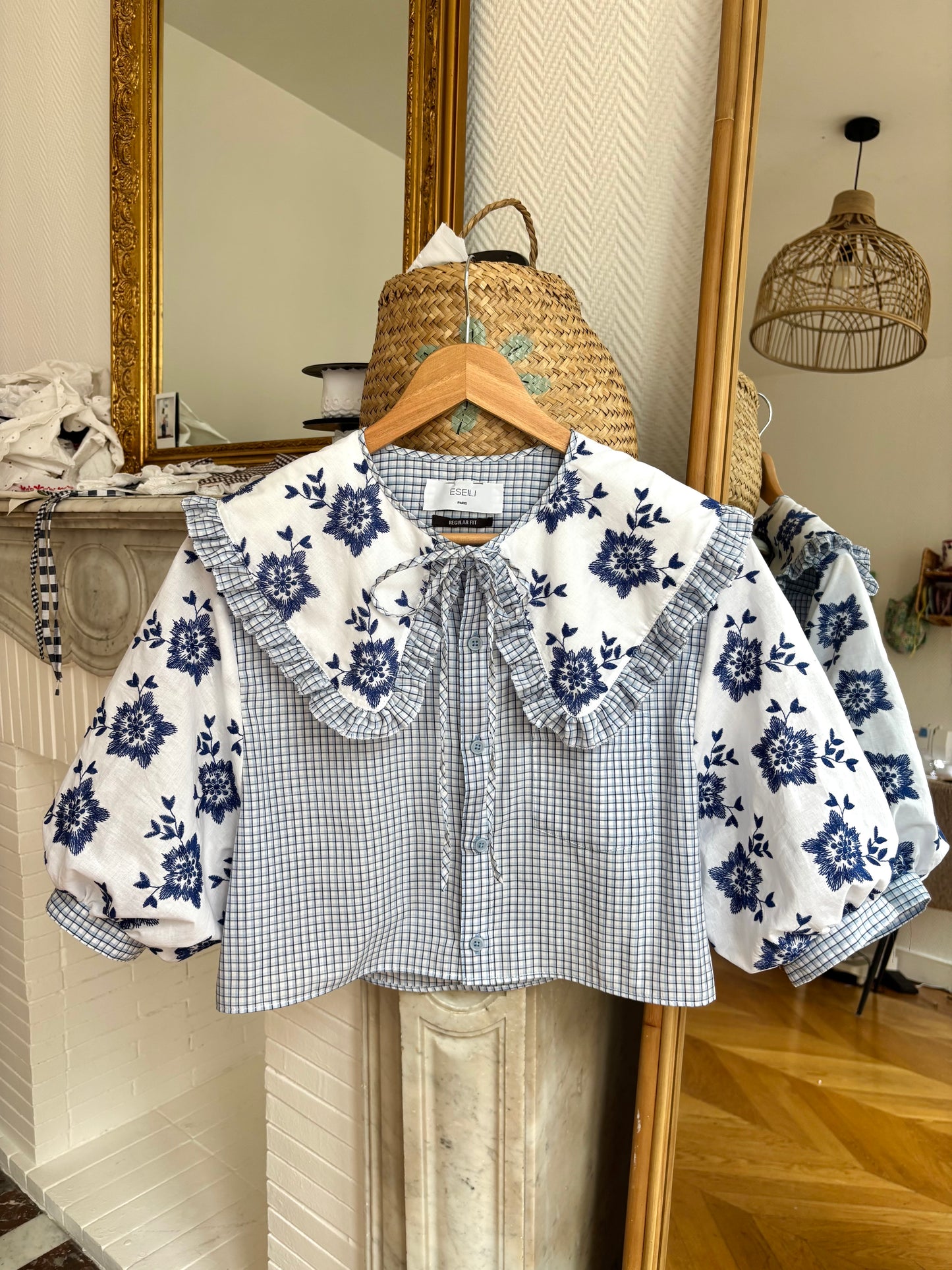 Elise col XL et broderie anglaise