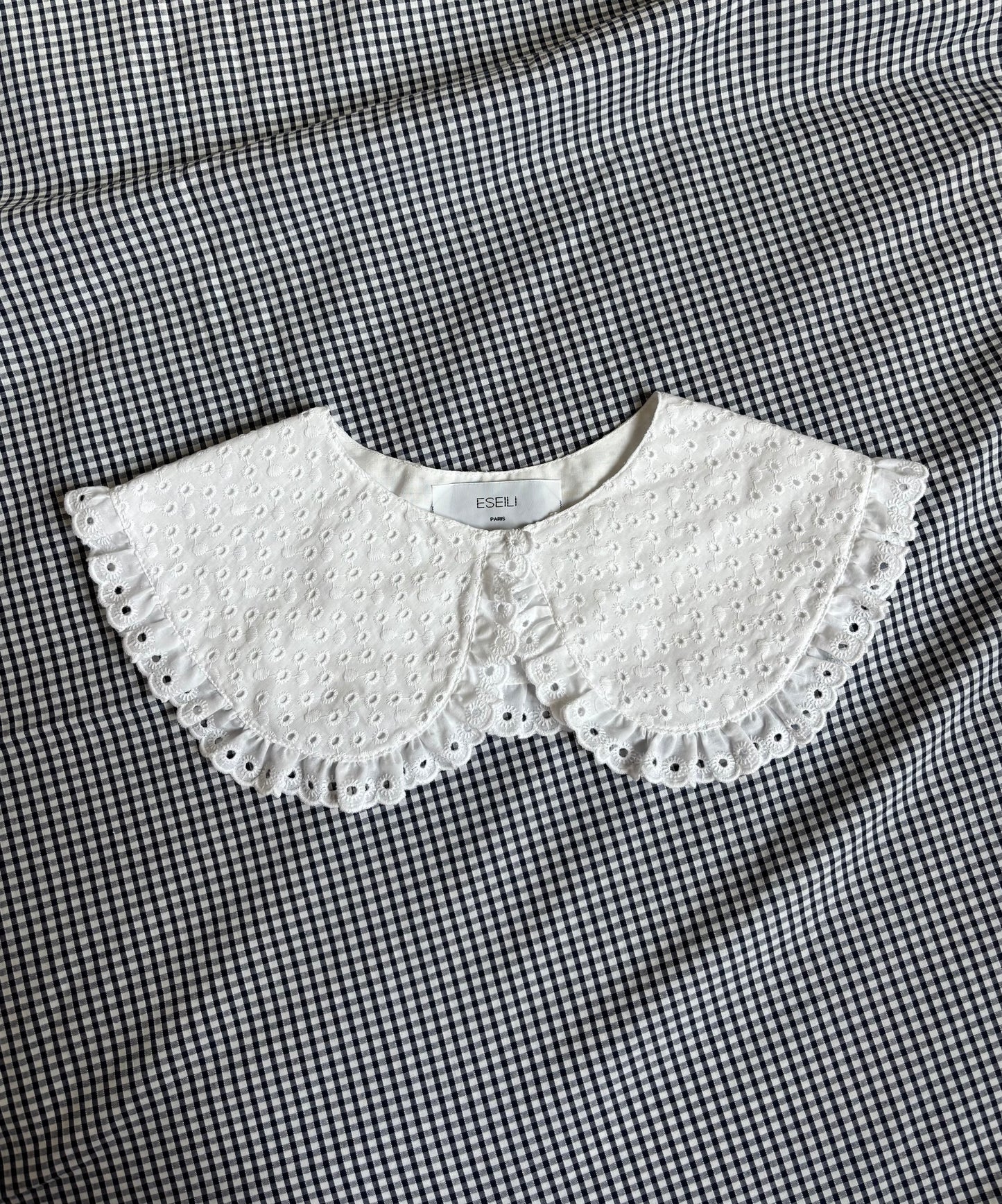 Col XL amovible broderie anglaise (PIÈCE À LA COMMANDE)