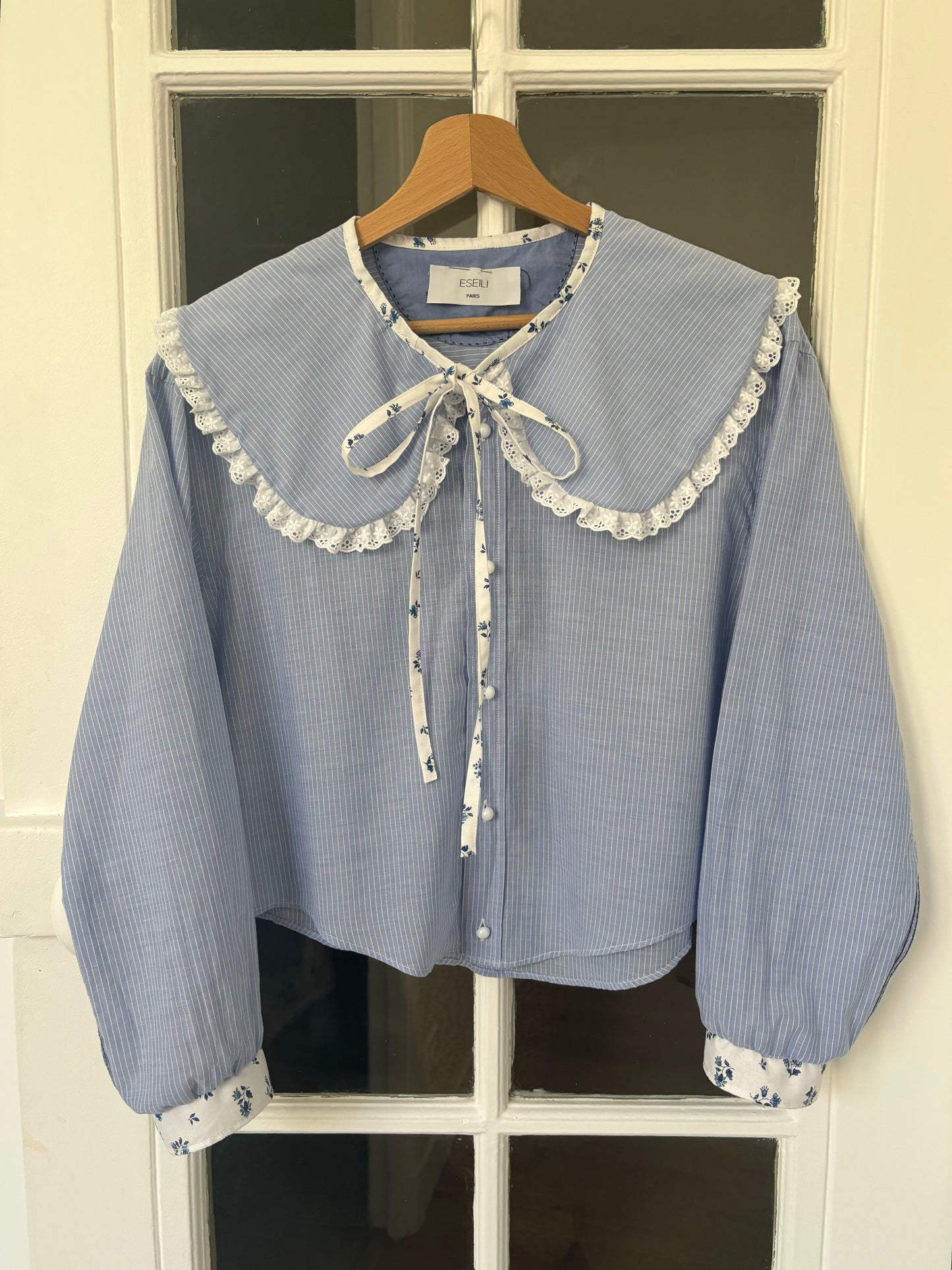 Solange col XL bleu