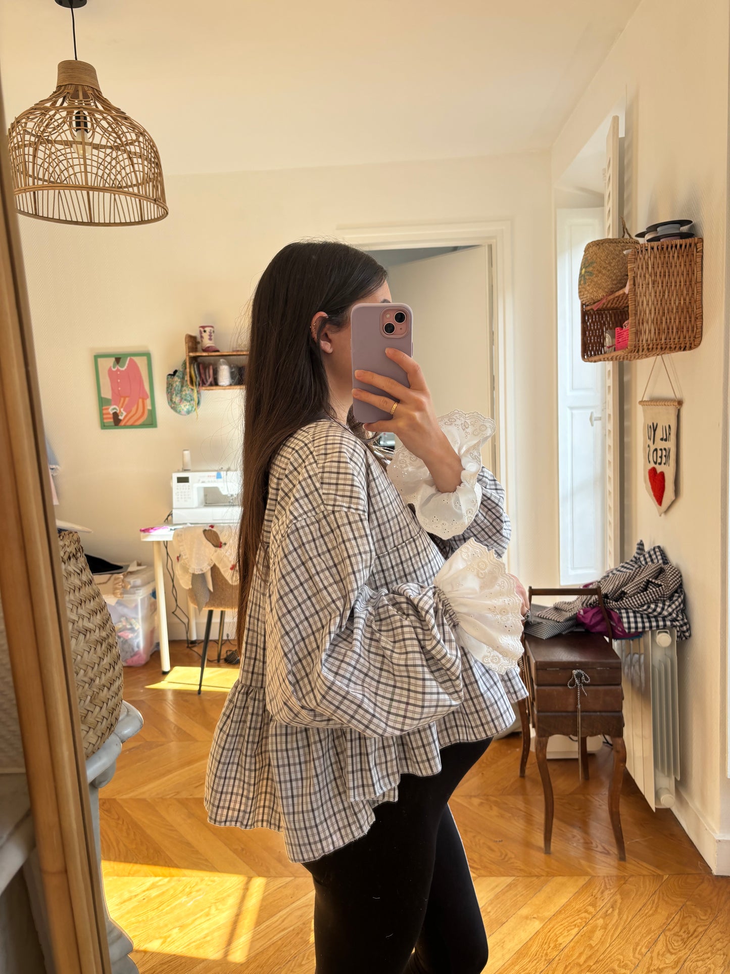 Blouse Vicky à carreaux