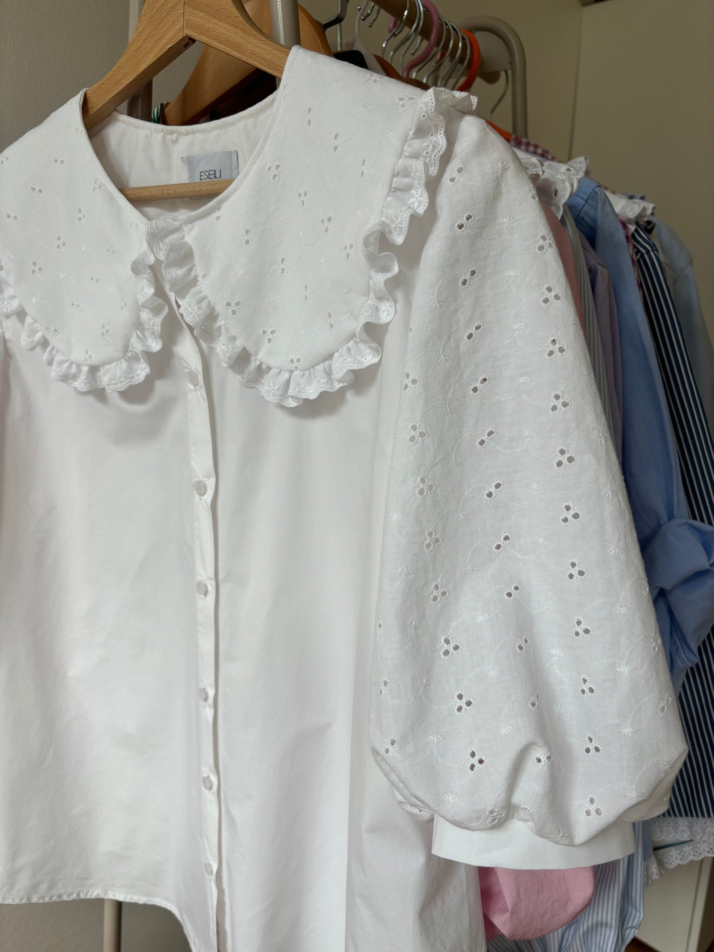 Solange col Xl broderie anglaise