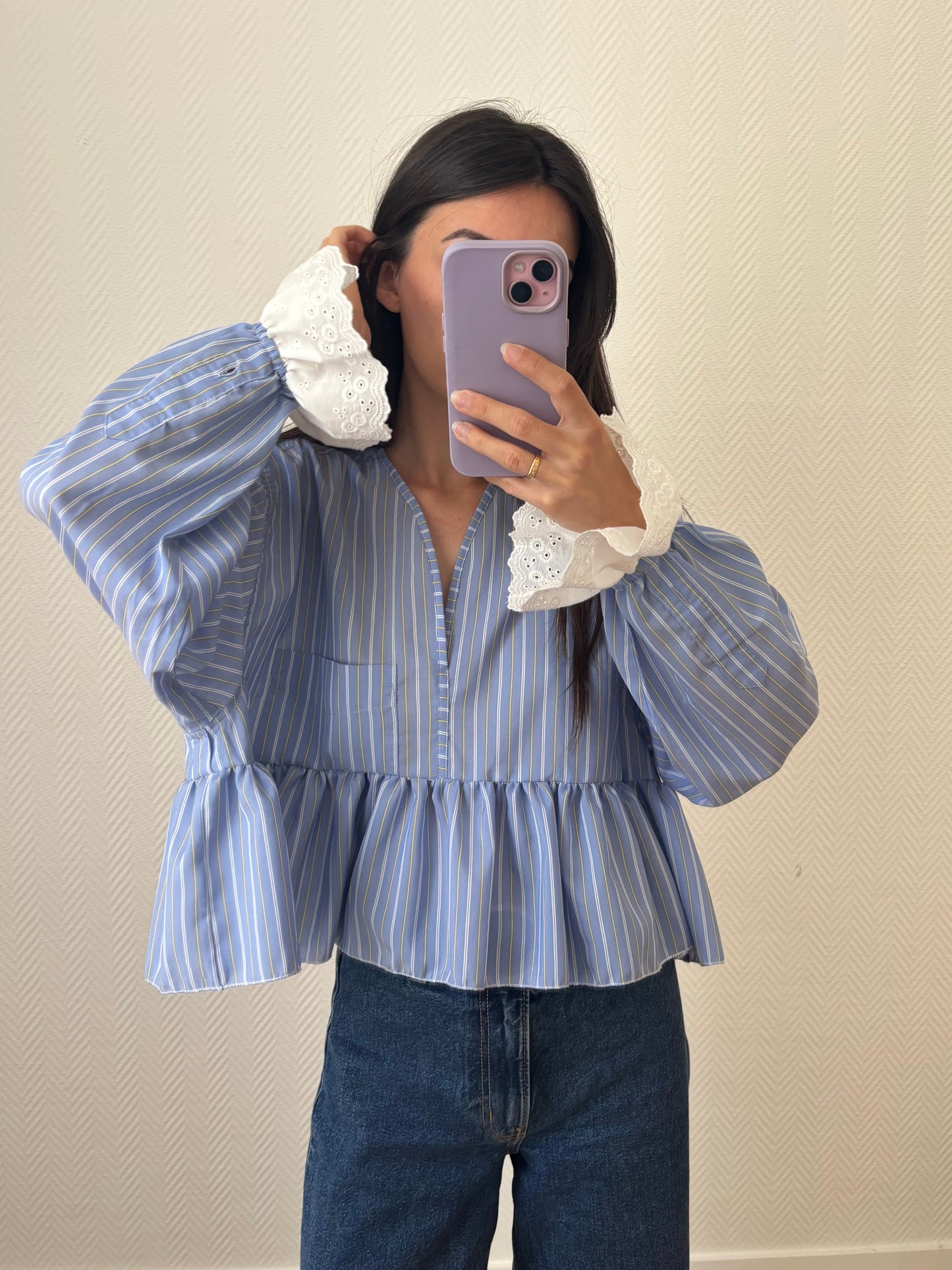 Vicky bleu rayée